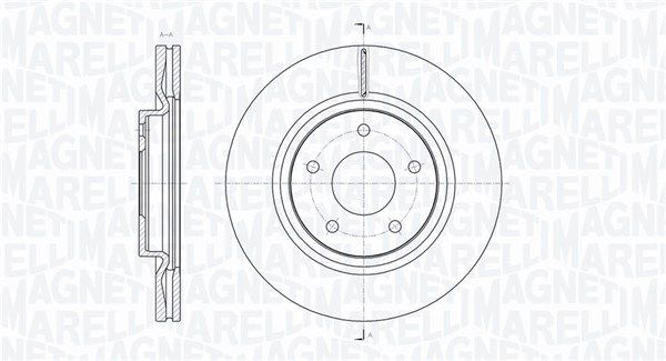 MAGNETI MARELLI Тормозной диск 361302040566